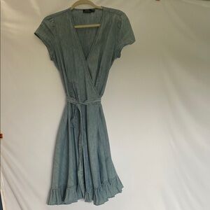 Denim Wrap Dress